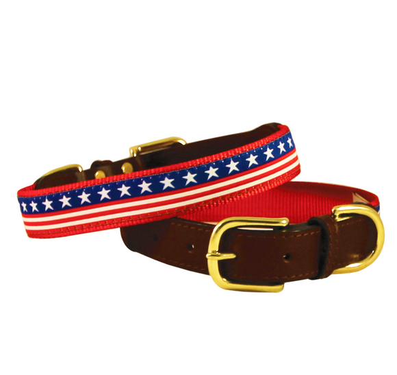 American Traditions Dog Collar - Stars & Stripes - Le Pet Luxe