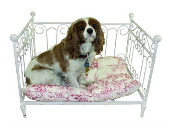 Antique White Iron Day Bed Design Pet Bed