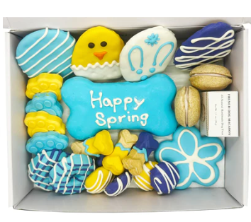 Shop now Happy Spring Dog Treats Gift Box | Le Pet Luxe
