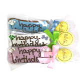 Individually Wrapped Birthday Cookie Set Le Pet Luxe