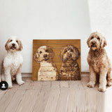 Signed in Wood ~ Goldendoodle