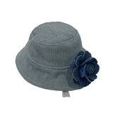 Denim Rose Bucket Hat