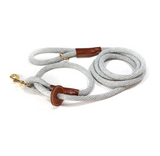 Cotton Rope Combination Harness / Leash in Grey – Easy as 1-2-3!