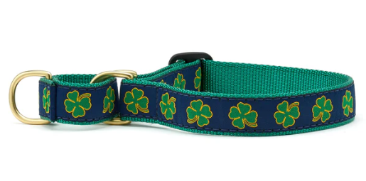 Navy Shamrock Martingale