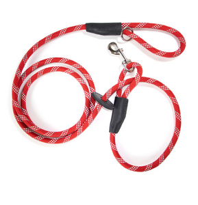 Reflective Combination Harness/Leash - Imperial Red