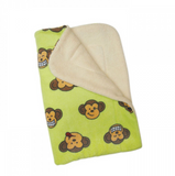Double Layered Silly Monkey Fleece/Ultra-Plush Blanket - Lime