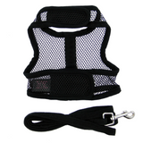 Cool Mesh Dog Harness Under the Sea Collection - Solid Black