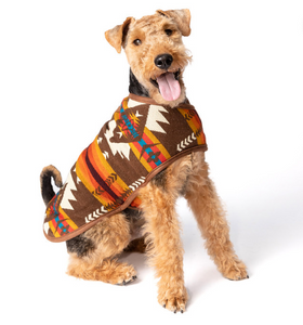 Brown Southwest Dog Blanket Coat