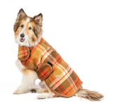Rust Plaid Dog Coat