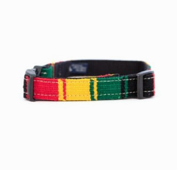 A tail we could wag Side-Release Dog Collar - Rasta