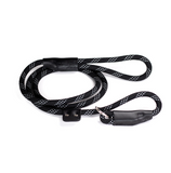 Reflective Rope Slip Leash – Black