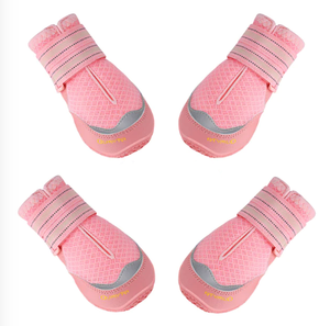 QUMY Dog Shoes for Hot Pavement - Pink