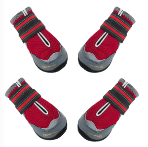 QUMY Dog Shoes for Hot Pavement - Red