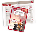 Sweet Goodbye Cocoon® Eco-Friendly Soft Pet Casket - Burial & Cremation Ceremony Kit (Premium Wool) - Indigo