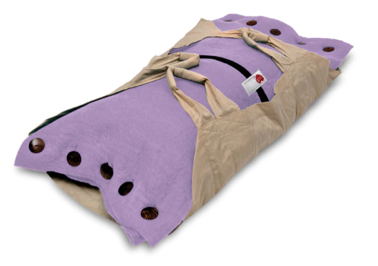 Sweet Goodbye Cocoon® Eco-Friendly Soft Pet Casket - Burial & Cremation Ceremony Kit (Premium Wool) - Lavender