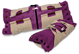 Sweet Goodbye Cocoon® Eco-Friendly Soft Pet Casket - Burial & Cremation Ceremony Kit (Premium Wool) - Magenta