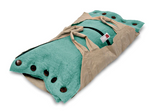 Sweet Goodbye Cocoon® Eco-Friendly Soft Pet Casket - Burial & Cremation Ceremony Kit (Premium Wool) - Teal