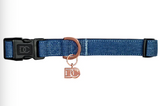 Dog Collar With Charm - Embroidered Rockstar