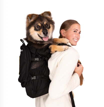 Plus 2 | Dog Carrier with Removable Storage - Jet Black
