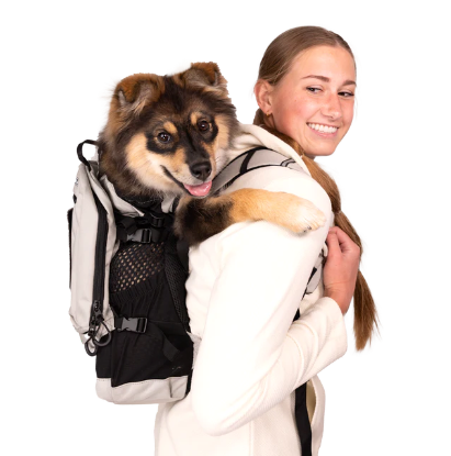 Plus 2 | Dog Carrier with Removable Storage - Light Gray