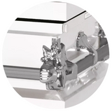 Steel Pet Casket - White & Silver