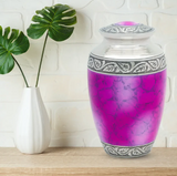 Brass Pet Urn - Pink