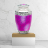 Brass Pet Urn - Pink