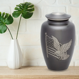 Brass Pet Urn - American Pride - Gun Metal