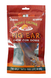 Bacon & Cheddar Loaded Pig Ears 1 Pack Pegable Zip Lock Bag