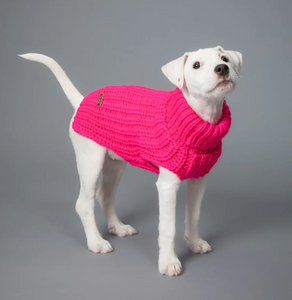 Knit Sweater Hot Pink for Dogs