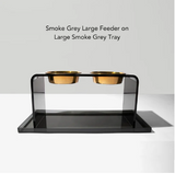 Smoke Grey Overflow Feeder Tray | Options