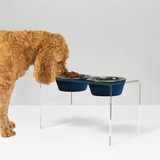 Tall Double Pet Bowl Feeder with 2 Tone Bowls | Options