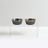 Tall Double Pet Bowl Feeder with 2 Tone Bowls | Options