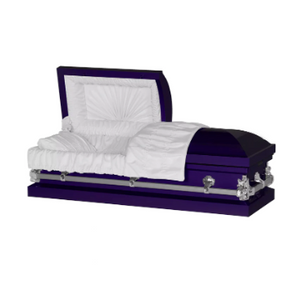 Steel Pet Casket - Purple