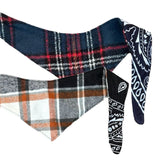 Plaid Tie Bandana