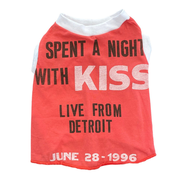 Upcycled Dog Tank - S A- NIGHT WITH KISS | Le Pet Luxe