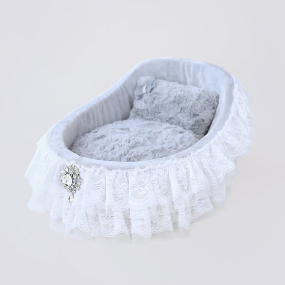 Crib Dog Bed - Sterling Silver