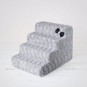Luxury Pet Stairs - Dove Grey - Le Pet Luxe