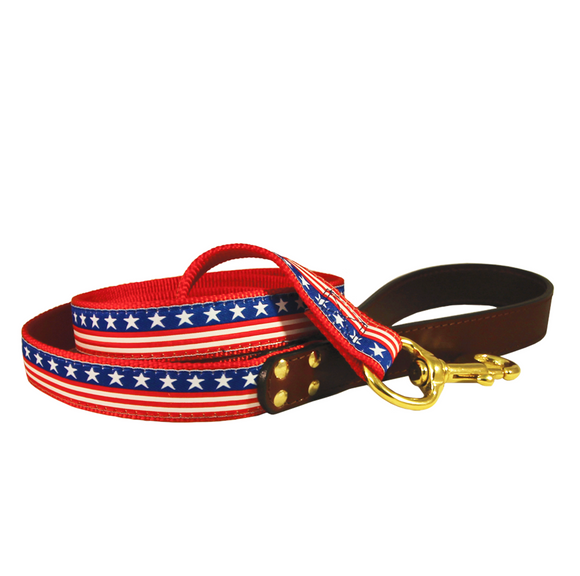 American Traditions Dog Leash - Stars & Stripes - Le Pet Luxe