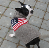 American Flag Wool Dog Sweater - Le Pet Luxe