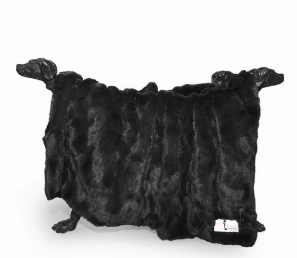 Bella Dog Blanket ~ Black - Le Pet Luxe