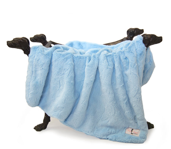 Bella Dog Blanket ~ Baby Blue - Le Pet Luxe