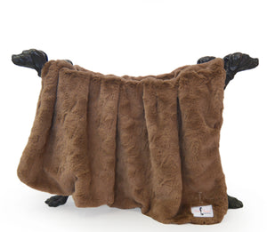 Bella Dog Blanket ~ Mocha - Le Pet Luxe