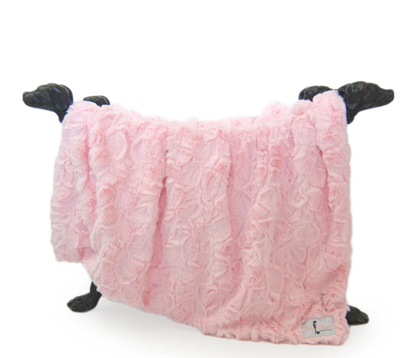 Bella Dog Blanket ~ Baby Pink - Le Pet Luxe