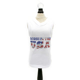 Born in the USA Dog Dress ~ White - Le Pet Luxe