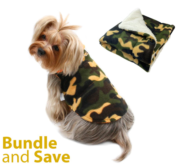 Camouflage Vest with Ultra Soft Lining with 20% OFF Blanket Bundles