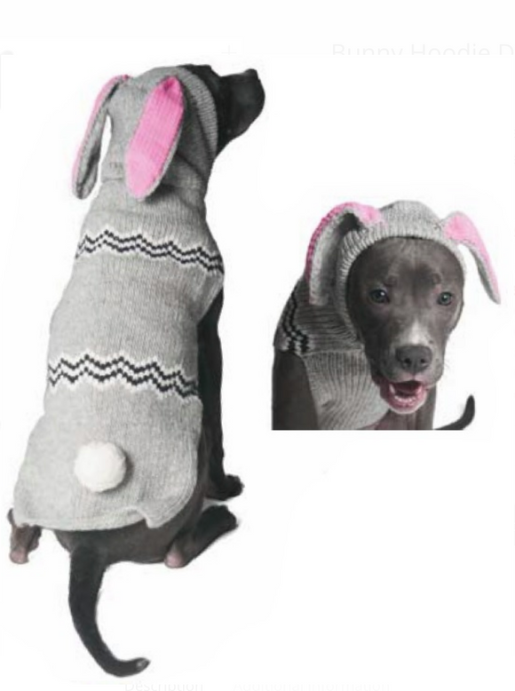 Characters ~ Bunny Hoodie Dog Sweater - Le Pet Luxe