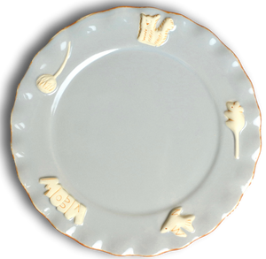 Cat Whisker Plate - French Grey - Le Pet Luxe