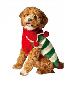 Christmas Elf Holiday Dog Sweater - Le Pet Luxe