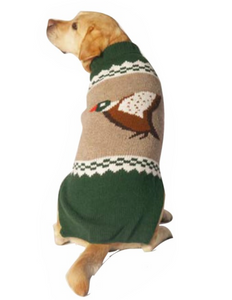 Classics ~ Hand Knit Wool Mallard Dog Sweater - Le Pet Luxe